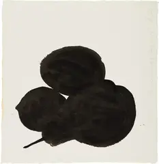 Donald Sultan, Pear, Lemon, Egg, 1985, Watercolor on Arches paper