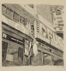 Robert Cottingham, Untitled, 1972, Graphite drawing on vellum