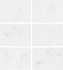 Mirror Drawings by Robert Graham, 1997, The complete set of 20 lithographs, on Rives BFK paper, with full margins, with title page and colophon,, sold Apr 2019