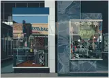 Qualicraft Shoes by Richard Estes, 1974, Screenprint in colors, on Fabriano Cottone paper, laminated to Schoeller's rag board with an aluminum inlay (as issued),, sold Apr 2019