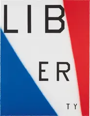 Liberty by Ed Ruscha, 2011, Lithograph in colors, on wove paper, the full sheet, sold Apr 2019