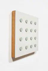 Moonlight Sonata by John Armleder, 1994, wood, acrylic and 16 eighteen-note Reuge music box mechanisms, sold Apr 2019