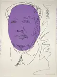 Mao (wallpaper) by Andy Warhol, 1974, Screenprint in colors, on wallpaper, the full sheet, sold Apr 2019