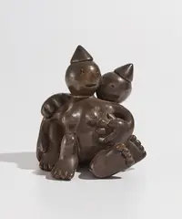 Tom Otterness, Lovers, 1992, Bronze multiple with silver nitrate patina