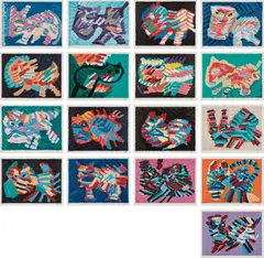 Karel Appel, Cats, 1978, lithograph
