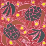 Katherine Bernhardt, Sea Turtles, 2015, Screenprint in colors, on wove paper, with full margins