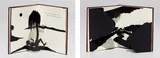 Kara Walker, Freedom: a Fable, 1997, Laser-cut paper pop-up book, bound in brown leather (as issued), contained in the original cardboard packing box