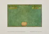 Ilya Kabakov, The Apple, from the Readymade Boomerang Portfolio, 1990, Offset lithograph in colors, on wove paper, with full margins