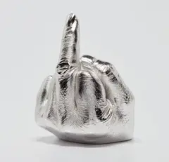 Artist's Hand by Ai Weiwei, 2017, Cast urethane resin multiple with electroplated rhodium, contained in the original cardboard presentation box, sold Apr 2019
