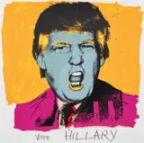 Deborah Kass, Vote Hillary, 2016, Screenprint in colors, on Stonehenge paper, with full margins