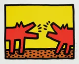 Keith Haring, Pop Shop IV: one plate, 1989, Screenprint in colors, on wover paper, with full margins