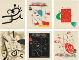 Joan Miró, El Pi de Formentor (The Pine of Formentor), 1976, The set of six etchings with aquatint in colors, on Guarro paper (plate 4 watermark Sala Gaspar), with full margins and the full sheet