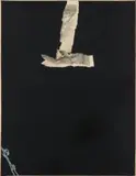 Antoni Tàpies, Collage noir (Black Collage), 1966, Mixed media on paper pasted onto canvas
