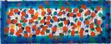 Howard Hodgkin, As Time Goes By (blue), 2009, Aquatint in colours, with carborundum and hand-painting, on five hand torn sheets of Moulin de Gué 350 gsm paper, the full sheets,