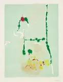 Spring Run V by Helen Frankenthaler, 1996, Monotype in colors, on Rives BFK mould-made paper, with full margins, sold Oct 2019