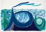 David Hockney, The Wave, A Lithograph