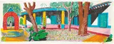 David Hockney, Hotel Acatlán: Second Day, from the 'Moving Focus' Series, 1984-85, Lithograph in colors, on two sheets of TGL handmade paper (as issued), the full sheets