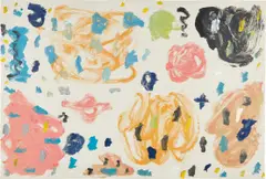 Untitled by Stanley Whitney, 1985, Monotype in colors, on Rives BFK paper, the full sheet, sold Oct 2019