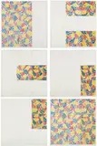 Jasper Johns, 6 Lithographs (after "UNTITLED 1975"), 1976, The complete set of six lithographs in colors, on Rives BFK paper, with full margins