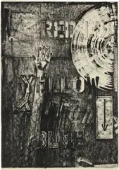 Land's End by Jasper Johns, 1979, Lithograph, on Kurotani paper, the full sheet, sold Oct 2019