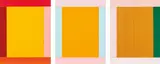 Anima Mundi 9-3 II Ed. by Imi Knoebel, 2009-10, The complete set of three acrylic and vinyl collages in colors, the full sheets, sold Oct 2019