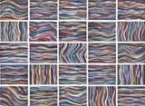 Sol LeWitt, Brushstrokes: Horizontal and Vertical, 1996, The complete set of 25 photolithographs in colors, on wove paper, the full sheets, with colophon and additional print laid to the accompanying original grey card portfolio