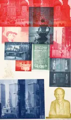 Soviet/American Array I by Robert Rauschenberg, 1988-89, Etching in colors with collage, on Saunders and Oriental rice paper, the full sheet, sold Oct 2019