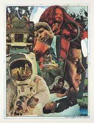 Signs by Robert Rauschenberg, 1970, Screenprint in colors on wove paper, sold Oct 2019