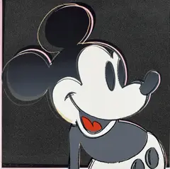Andy Warhol, Mickey Mouse, from Myths, 1981, Screenprint in colors with diamond dust, on Lenox Museum Board, the full sheet