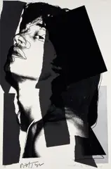 Mick Jagger by Andy Warhol, 1975, Screenprint in colors, on Arches Aquarelle paper, the full sheet,, sold Oct 2019