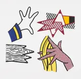 Roy Lichtenstein, Study of Hands, 1981, Lithograph and screenprint in colors, on wove paper, with full margins