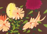 Alex Katz, Late Summer Flowers, 2013, Screenprint in colors, on 4-ply Museum Board, the full sheet,