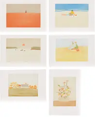 Small Cuts by Alex Katz, 2008-09, The complete set of six aquatints in colors, on Cartiere Magnani Carona paper, with full margins, with six poems by John, offered Oct 2019