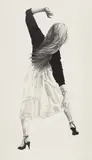 Robert Longo, Anne, from Men in the Cities, 1985, Lithograph, on wove paper, with full margins