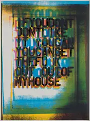 My House III by Christopher Wool, 2000, Screenprint in colors, on Matt Custom Art paper, with full margins, sold Oct 2019
