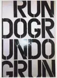 Christopher Wool, Run Dog Run: one plate