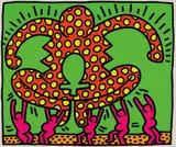 Keith Haring, The Fertility Suite: one plate, 1983, Screenprint in colors, on wove paper, with full margins