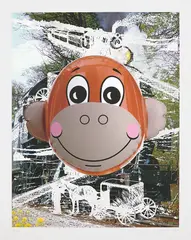 Monkey Train (Dots) by Jeff Koons, 2007, Screenprint and Inkjet print in colors, on Somerset paper, with full margins, sold Oct 2019