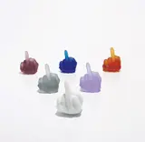 Ai Weiwei, Study of Perspective in Glass, 2018-19, The complete set of six cast Murano colored glass multiples, all contained in the original suede lined grey cloth-covered boxes