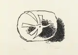 Georges Braque, Oiseau dans son nid, from Août (Bird in his Nest, from August), 1958, Aquatint, on laid Auvergne paper with watermark, with full margins