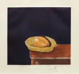 Salvador Dalí, Le Pain (The Bread), 1967, Aquatint in colors, on Arches paper, with full margins