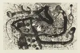Joan Miró, Les Géants III (The Giants III), 1960, Aquatint in black and gray with embossing, on Rives BFK paper, with full margins