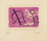 Joan Miró, Fusée (Rocket): one plate, 1959, Etching and aquatint in colours, on wove paper, with full margins