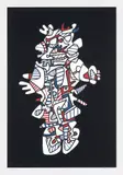 Jean Dubuffet, Epiphanor, from Présences Fugace (Fleeting Presences), 1973, Screenprint in colors, on Dutch Etching paper, with full margins