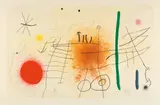 Joan Miró, Partie de campagne II (Country Party), 1967, Etching and aquatint in colors, on wove paper, with full margins