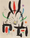 Joan Miró, L'Eloge de la main (The Praise of the Hand), 1974, Etching and aquatint in colors, on wove paper, the full sheet
