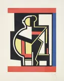 Fernand Léger, Composition mécanique, 1953, Screenprint in colors, on wove paper, with full margins