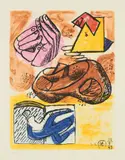 Le Corbusier, Unité, plate 16, 1963, Etching and aquatint in colors, on Rives BFK paper, with full margins