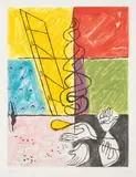 Le Corbusier, Unité, plate 11, 1963, Etching and aquatint in colors, on Rives BFK paper, with full margins