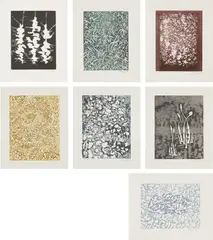 Transitions by Mark Tobey, 1971, The complete set of seven aquatints in colors, on wove paper, with full margins, all contained in the original beige clo, sold Oct 2019
